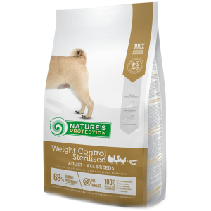 Сухой корм для стерилизованных собак Nature's Protection Weight Control Sterilised Adult all breeds 4 кг (NPS45660) (4771317456601) лучшая модель в Харькове