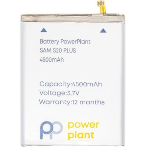 Акумулятор для телефону PowerPlant Samsung Galaxy S20 Plus (EB-BG985ABY) 4500mAh краща модель в Харкові