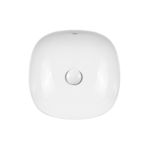 Раковина-чаша Qtap Kolibri 370х370 White з донним клапаном QT10118037FW в Харкові