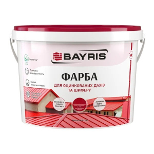 Фарба для оцинкованих дахів та шиферу Bayris бордова 5 кг