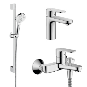 Набор смесителей HANSGROHE VERNIS BLEND хром латунь 71551111(71551000+71440000+26533400) ТОП в Харькове