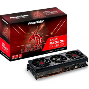 Відеокарта PowerColor Radeon RX 6800 XT Red Dragon, 16 GB (AXRX 6800XT 16GBD6-3DHR/OC) надійний