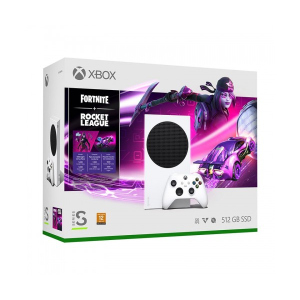 Стаціонарна ігрова приставка Microsoft Xbox Series S 512 GB + Fortnite + Rocket League Bundle (RRS-00034) ТОП в Харкові