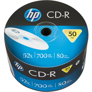 HP CD-R 700MB 52x 50 шт (69300) ТОП в Харкові