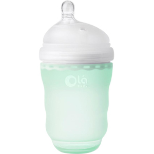 Детская силиконовая антиколиковая бутылочка Olababy GentleBottle Mint Бирюзовый 240 мл (80820) в Харькове