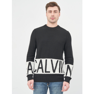 Джемпер Calvin Klein Jeans Blocking Logo Ckj Sweater J30J316583-BEH XXL CK Black (8719853134146) ТОП в Харкові