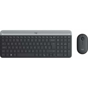 Комплект (клавіатура, миша) Logitech MK470 Wireless Slim Graphite (920-009206) краща модель в Харкові