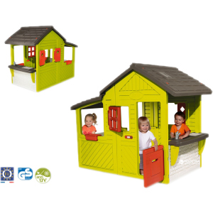 Садовый домик Smoby с кухней-барбекю и звонком (310300)