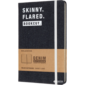 Нотатник Moleskine Denim 13 х 21 см 240 сторінок у лінійку Skinny (8058341710753) краща модель в Харкові