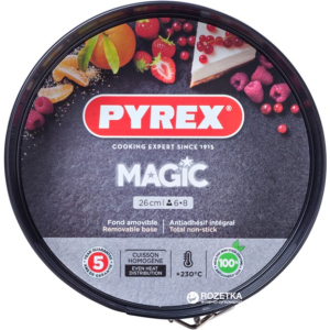 Форма круглая для выпечки с разъёмной чашей Pyrex Magic26 см Круглая Черная (MG26BS6) ТОП в Харькове