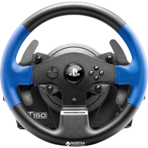 Дротове кермо Thrustmaster T150 Force Feedback Official Sony licensed PC/PS4 Black (4160628) краща модель в Харкові