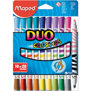 Фломастери Maped Color Peps Duo 20 кольорів 10 шт (MP.847010)