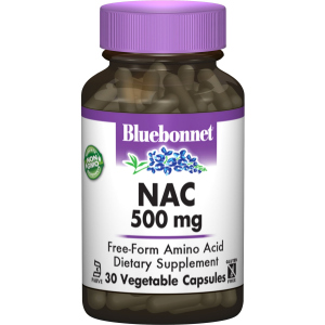 Аминокислота Bluebonnet Nutrition NAC (N-Ацетил-L-Цистеин) 500 мг 30 гелевых капсул (743715000629) ТОП в Харькове