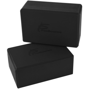 Блок для йоги ProSource Foam Yoga Blocks 2 шт Черный (ps-2403-blocks-black) (810244020593) в Харькове