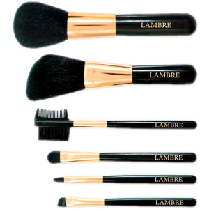 Набор из 6 кистей Lambre Brush Set для макияжа в футляре (3760106022388) ТОП в Харькове