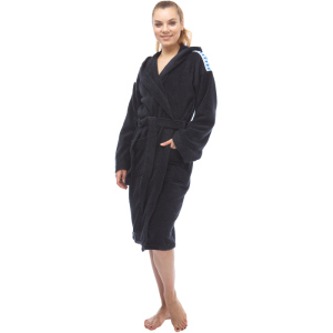 Халат Arena Core Soft Robe 001756-501 L Black/White (3468336142172)