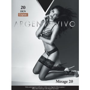 Панчохи Argentovivo Mirage 20 Den 3/4 р Cognac (8051403068496) краща модель в Харкові