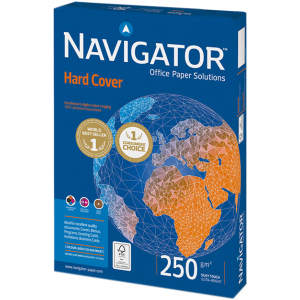 Папір Navigator Hard Cover А4 250 г/м² клас А 125 аркушів Білий (5602007989453) в Харкові