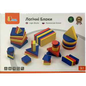 Навчальний набір Viga Toys Логічні блоки Дьєнеша (56164U) в Харкові