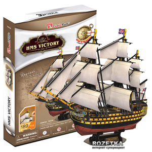 3D пазл CubicFun HMS Victory (T4019h) лучшая модель в Харькове