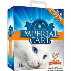 Наповнювач для котячого туалету Imperial Care Silver Ions Бентонітовий ультракомкувальний 11 кг (10 л) (5200357800956) надійний