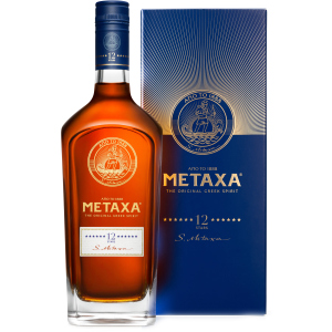 Бренді Metaxa 12*0.7 л 40% у подарунковій упаковці (5202795150099_5202795150297) в Харкові