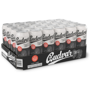 Упаковка пива Budweiser Budvar B Dark темне фільтроване 4.7% 0.5 л x 24 шт (8594403705133) краща модель в Харкові