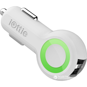 Автомобільний зарядний пристрій iOttie RapidVOLT Max Dual Port USB White (CHCRIO104WH)