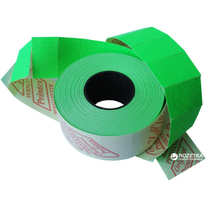 Этикет лента Printex 26х16 мм 900 этикеток прямоугольная 36 шт Green (5865) рейтинг