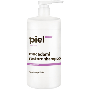 Відновлюючий шампунь Piel Cosmetics Macadami Restore shampoo для пошкодженого волосся 1 л (4820187880419) краща модель в Харкові