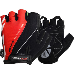 Велоперчатки PowerPlay 5024C M Red (5024C_M_Red) ТОП в Харькове