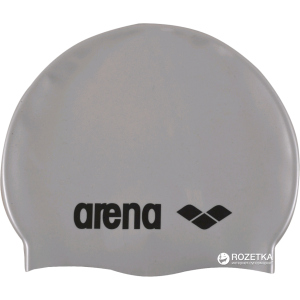 Шапочка для плавания Arena Classic Silicone 91662-51 Silver (3468333887403)