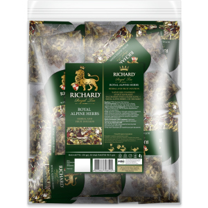 Чай ягодно-травяной Richard Royal Alpine Herbs ароматизированный 50 пакетиков (4823063708524)