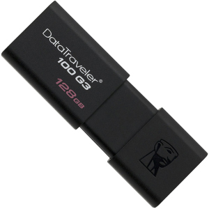 Kingston DataTraveler 100 G3 128GB USB 3.0 Black (DT100G3/128GB) ТОП в Харкові