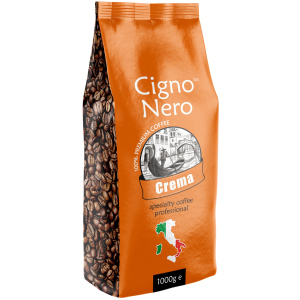 Кофе в зернах Cigno Nero Crema 1 кг (4820154091381) краща модель в Харкові