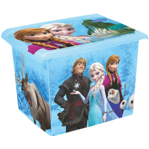 Ящик для хранения Keeeper прозрачный Frozen blue 29 x 27 x 39 см 20.5 л Голубой (2826kee) лучшая модель в Харькове