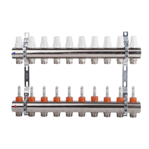 Коллектор Icma 1" 10 выходов, с расходомером №K013 в Харькове