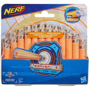 Комплект з 24 стріл для бластерів Hasbro Nerf Акустрайк (C0163) краща модель в Харкові