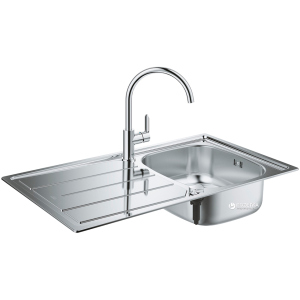 Кухонна мийка GROHE Sink K200 860x500 31562SD0 (31552SD0 сатин із змішувачем BauEdge 31367000) в Харкові