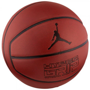 М'яч баскетбольний Nike Jordan Hyper Grip 4P Size 7 Dark Amber/Black/Metallic Silver/Black (J.KI.01.858.07) в Харкові