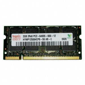 Модуль для ноутбука SoDIMM DDR2 2GB 800 MHz Hynix (HYMP125S64CP8-S6) в Харкові