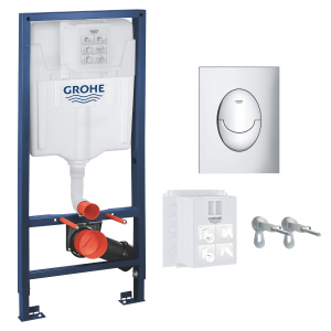 Інсталяція GROHE Rapid SL 3 в 1 39503000 з панеллю змиву Skate Air S 37965000 хром ТОП в Харкові