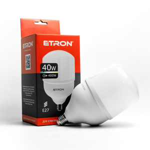 LED лампа ETRON 1-EHP-304 T120 40W 6500K E27 краща модель в Харкові