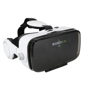 3D очки виртуальной реальности Kronos VR Box Z4 с наушниками и пультом White (par_z4) лучшая модель в Харькове