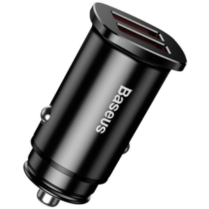 хороша модель Автомобільний зарядний пристрій Baseus Square Dual-USB Quick Charge Car Charger Black (CCALL-DS01)