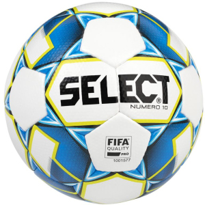 М'яч футбольний Select Numero 10 Fifa (015) №5 White-Blue (5703543200771) ТОП в Харкові