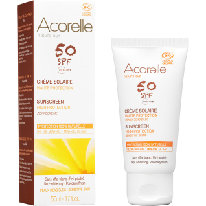 Солнцезащитный крем для лица Acorelle SPF50 органический 50 мл (3700343046112) в Харькове