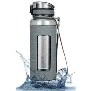 Бутылка для воды KingCamp Silicon Tritan Bottle KA1144 1 л Medium grey (KA1144_MEDIUMGREY) лучшая модель в Харькове