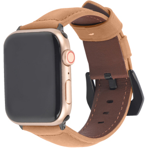 Ремешок Promate Stitch-42ML для Apple Watch 42-44 мм 1/2/3/4/5/6/SE Light Brown (stitch-42ml.lightbrown) лучшая модель в Харькове