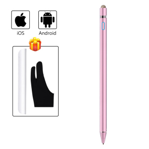 Стілус універсальний Goojodoq 2 в 1 Active 1 Gen Plus Android iPhone (iPad до 2017) 1.6mm Pink рейтинг
